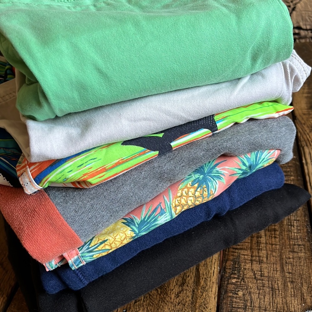 Boys BUNDLE !!! Bottoms- Size large - 8 items - shorts, pants, swim shorts
